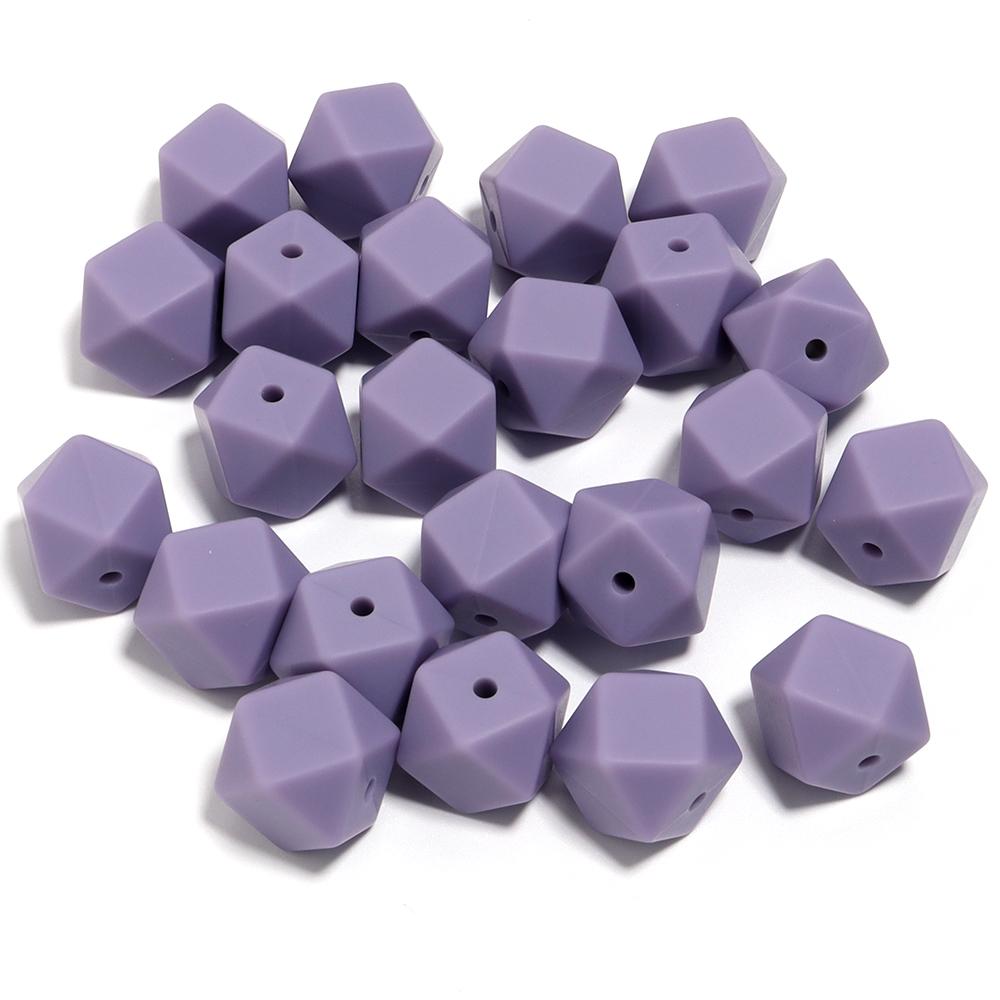 10pcs 19x14mm Hexagon Silicone Beads For Jewelry Making DIY Handmade Necklace Bracelets Phone Key Chain Decoration Accessories