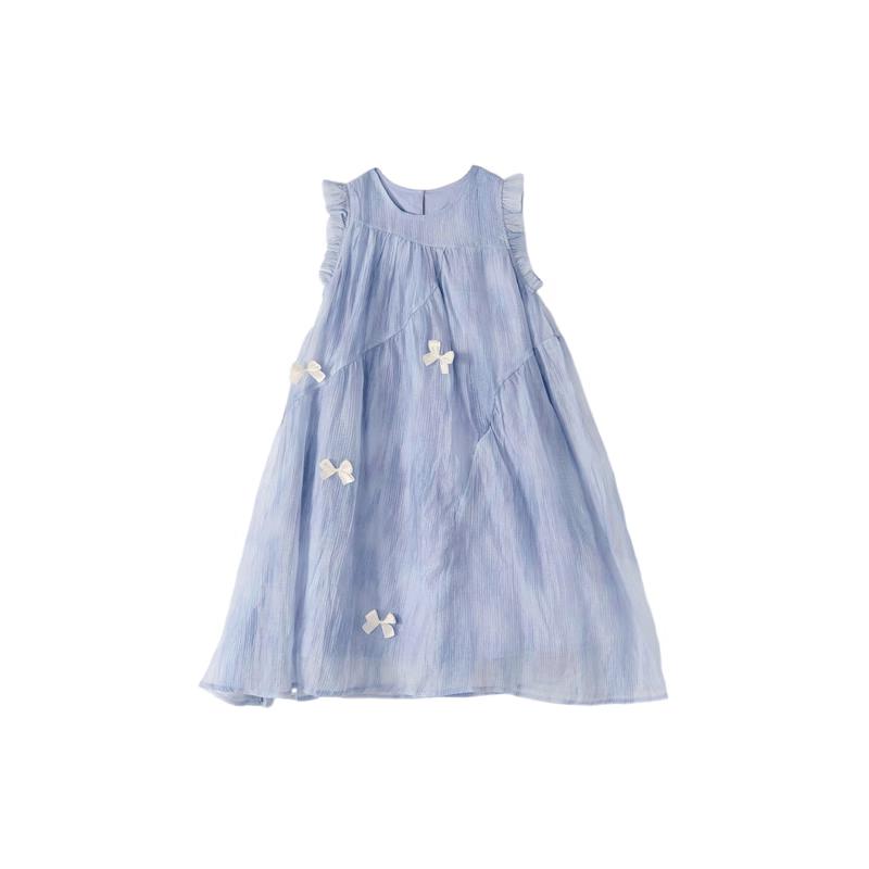 Deesha Girls' Butterfly Fly Sleeve A-Line Dress