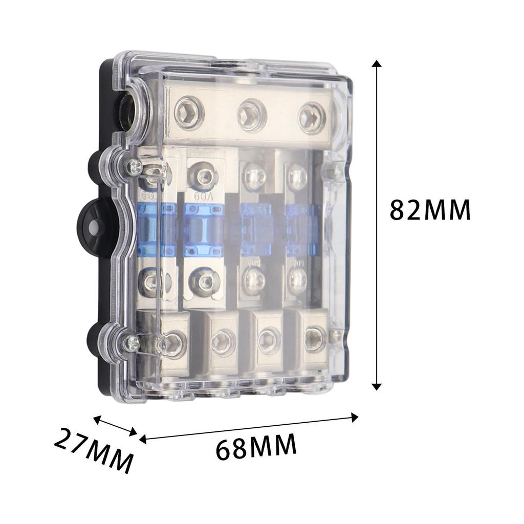 Fused Power Distribution Block Set Anl Fuse Holder Vehicle Repair Parts Strong Fireproofing Grade for Car Audio Replacements