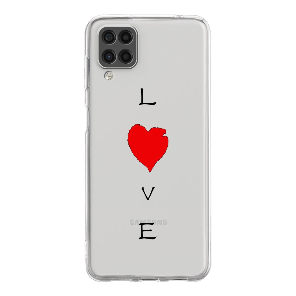 Phone Case For Samsung A13 A33 A35 A55 A73 A53 A23 A51 A71 A21S A12 A31 A41 A05s A03S A15 A25 A32 5G Cover I Love you Pink Heart