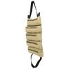 Canvas Tool Roll Up Pouch With 5 Zipper Pockets Tool Organizer Tool Roll Up Bag  Car Camping