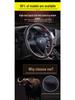 Cowhide Leather Hand-Stitched Steering Wheel Cover - Multiple Sizes & Colors Available
