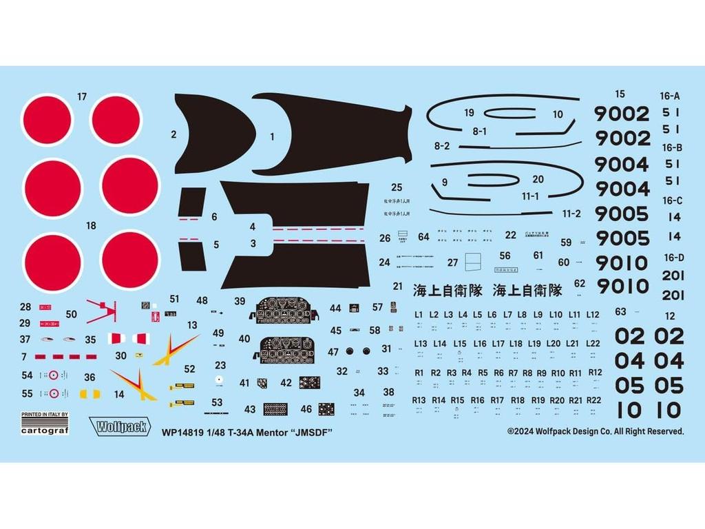 Wolfpack Design Maritime Force Mentor Premium Edition Zestaw Model Plastikowy WOLWP14819 1/48 Samoobrona T-34A (Samolot)