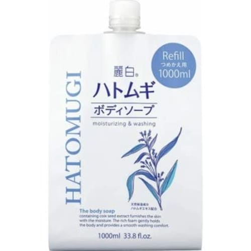 [Bulk purchase] Reishaku Hatomugi body soap refill 1000ml x 2 pieces