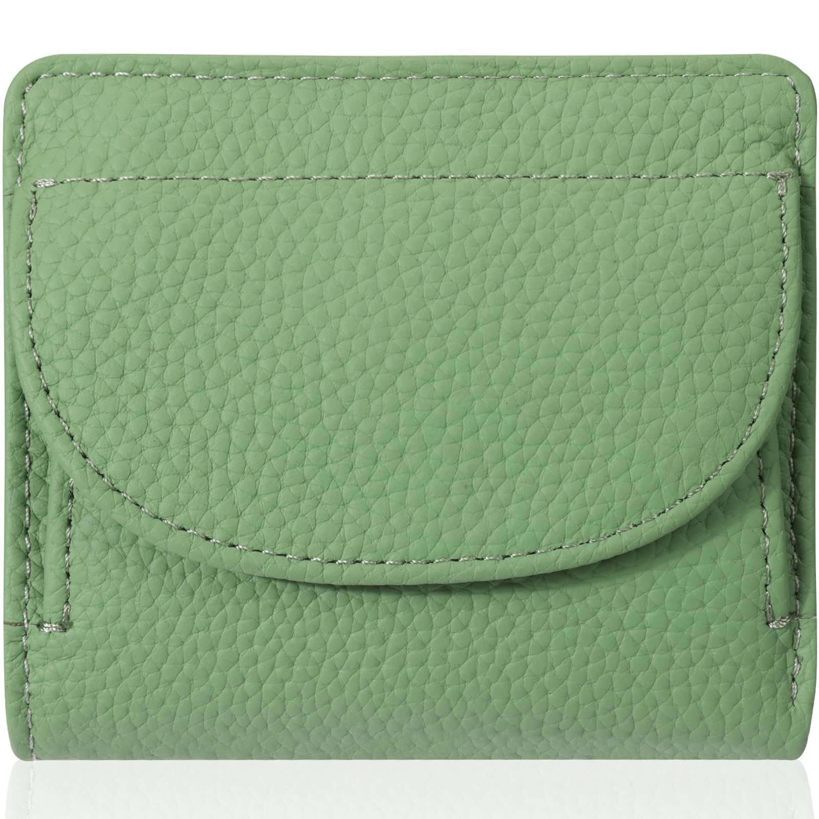 

Женский мини-кошелек, складной пополам, компактный, кожаный, маленький, легкий, большая вместимость, тонкая кожа, картхолдер, RFID, защита от скимминга, коробочный