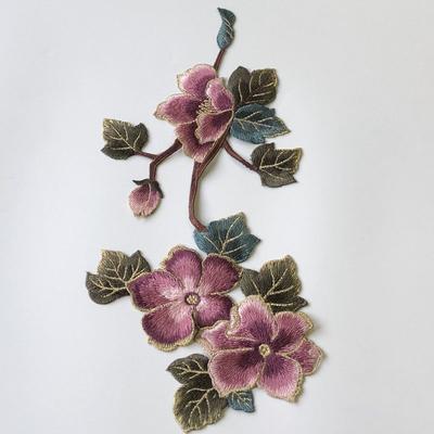 Size a Set Cloth Stickers Accessories Hand Flowers Embroidered Sewing Diy Clothes Skirt Decorative of Patch Cheongsam