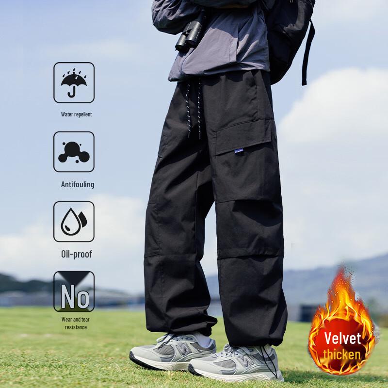 VUUG Men's Outdoor Autumn/Winter Water-Resistant Cargo Pants