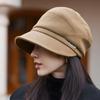 Chic Women's Winter Beanie with Soft Brim - Cozy Knit Fisherman Cap, Ear Protection & Windproof Design for Outdoor Activities