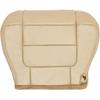 Front Driver Side Bottom Leather Replacement Seat Cover Tan Compatible with Ford F150 Lariat Super Crew 2001 2002 2003