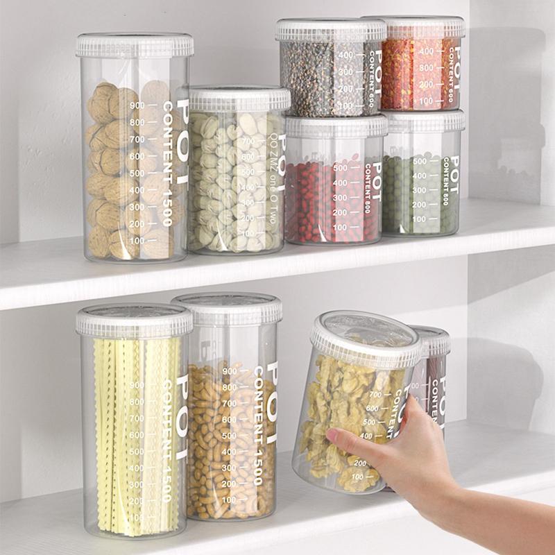 Grain Storage Tanks Sealed Cans Kitchen Jar Organizer Insect Moisture-proof Foods Grade Household Boxes Portable Snacks Barrels