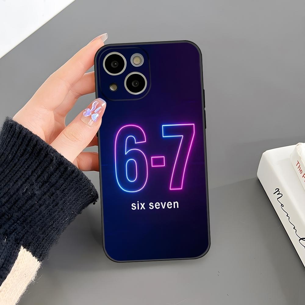 67 Six Seven Phone Case For Iphone 17 Air 15 Pro Max 14 Pro 16 Plus 12 13 11 Xr X Xs 8 7 Plus Back Cover