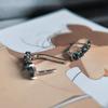 Серебряные серьги с топазом Лондон Блю 1.985ct (2204626)