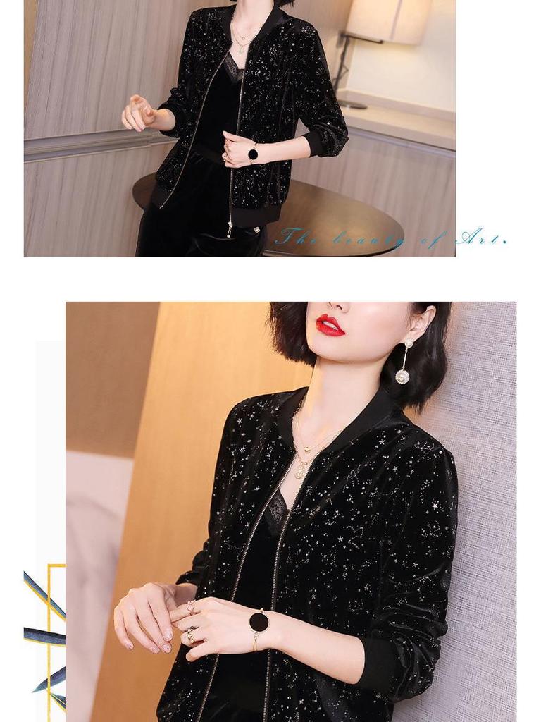 Mom's Autumn Casual Suit 2026: Stylish Middle-Aged Women's Spring/Fall Jacket, Age-Reducing Sportswear