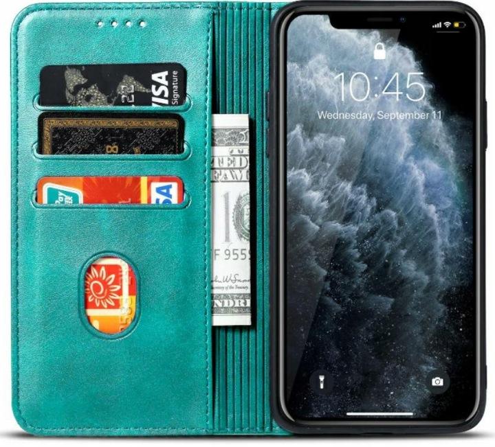 Etui Bookcase Marv Wallet Do Galaxy A05S, Zielone