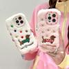 Autumn and Winter Plush Dachshund Mobile Phone Case for Apple 16PROMAX Trend 15 Fine Hole 13 Lens Holder 11