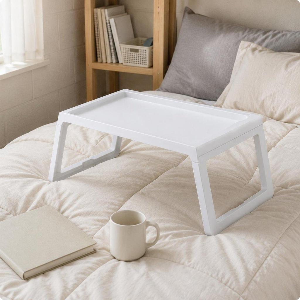 Couch Knee Desk Foldable Folding Laptop Table Space-Saving Bed Tray for