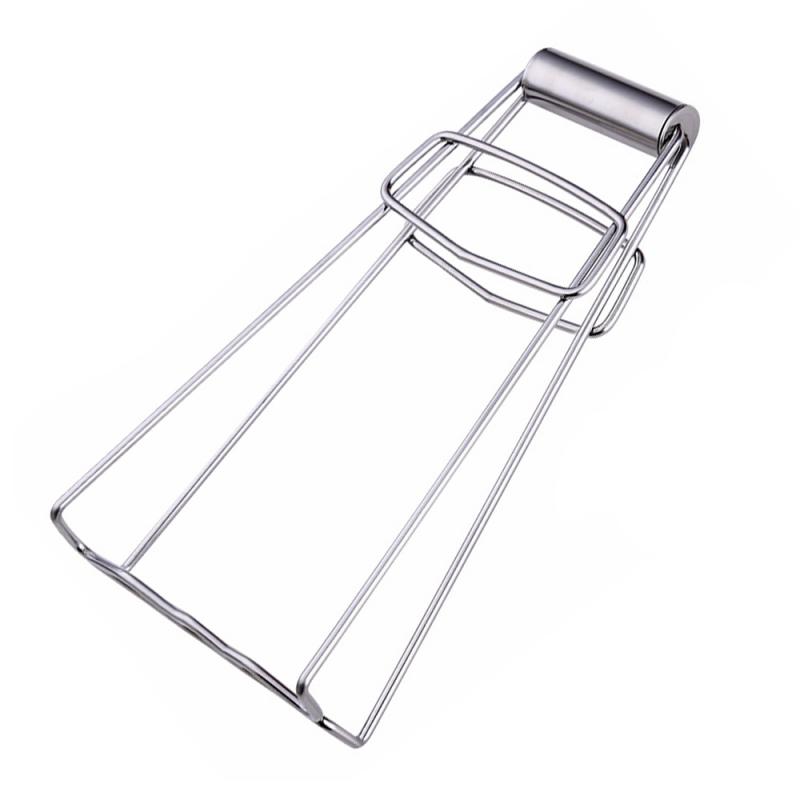 Kitchen Plier Tools Folding Stainless Steel Hot Bowl Pot Clip Dish Holder Steamer Heat Insulation Plate Tong Anti-Caliper Clamp