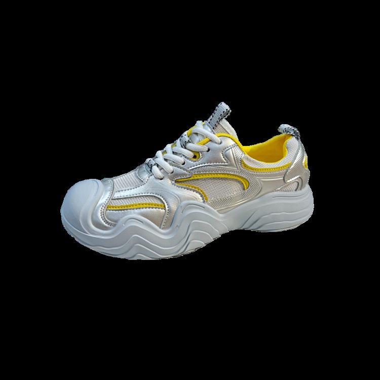 Thick-soled casual breathable mesh sneakers women's 2025 new summer comfortable outdoor hiking shoes travel board shoes women