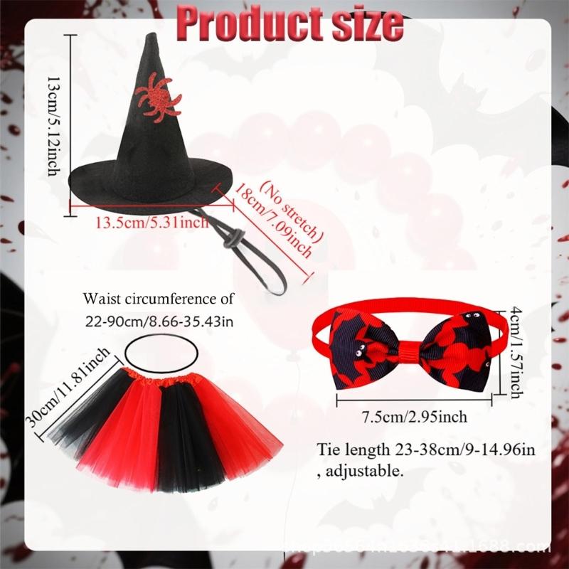 Scary Gothic Halloween Decoration Set for Front Door Yard and indoors Parties Quick Setups Felt Materials