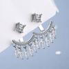 BELLA BOX Five Petal Flower Tassel Earrings Jewelry Wedding Party Gift