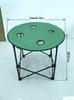 Portable Folding Camping Table with Storage Rack and Multi-functional Leisure Design