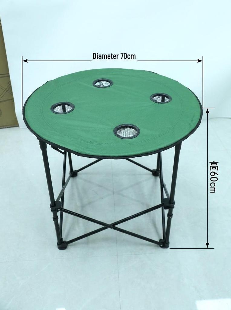 Portable Folding Camping Table with Storage Rack and Multi-functional Leisure Design