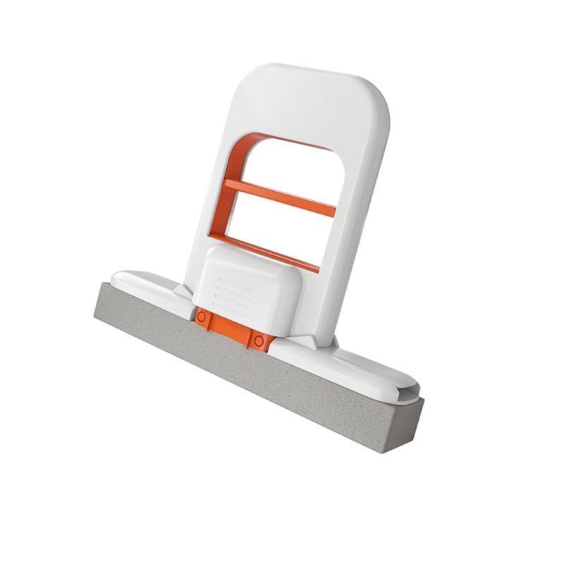 Compact Foldable Hand-Free PVA Sponge Mop for Dry/Wet Desktop and Kitchen Cleaning.