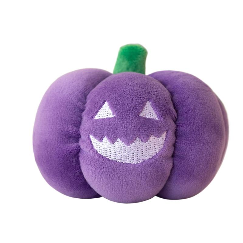 

1Pc 10CM Cartoon Colorful Christmas Pumpkin Plush Toys Funny Night Light Pumpkin Pendant Dolls Cute Xmas Gift Halloween Decor luminous version фиолетовый