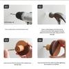 4pcs Multipurpose Florals Cabinet Knobs Sturdy Wood Handles Convenient for Childrens Room Dressers and Chests Use