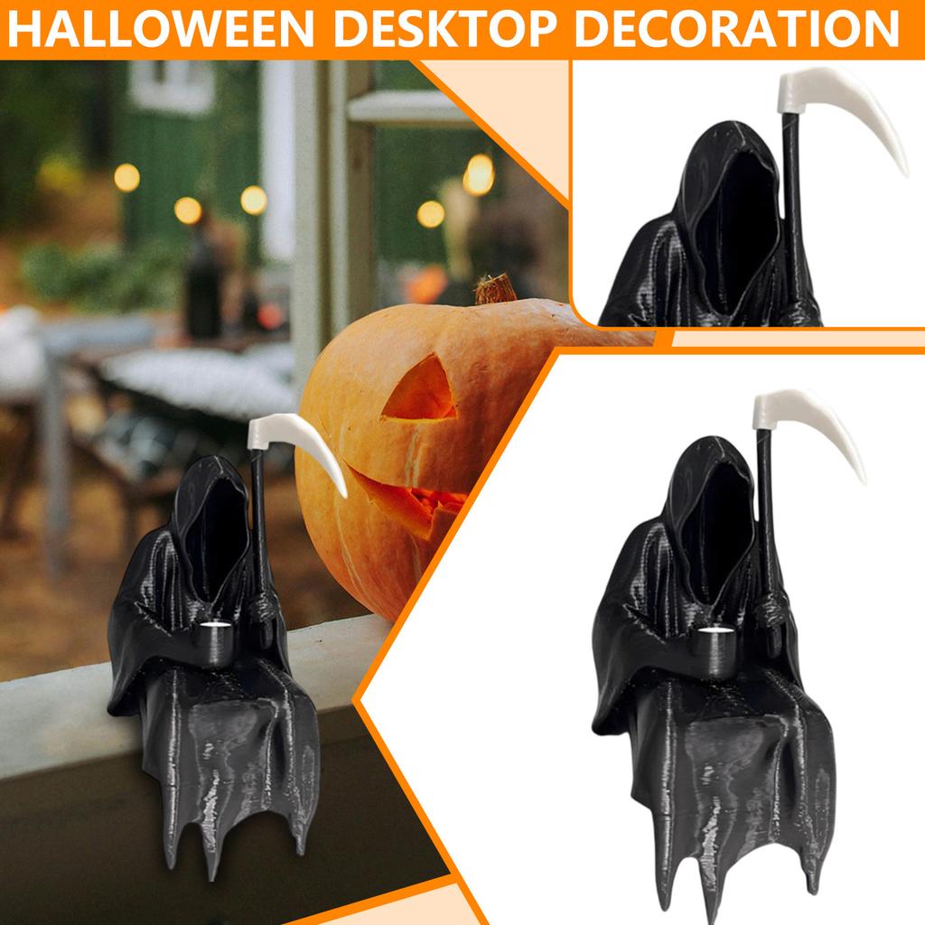 The Statue Of Death Holding A Cup