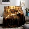 Heavenly Figure with Lamb Flannel blanket for bedroom, living room, sofa, and nap