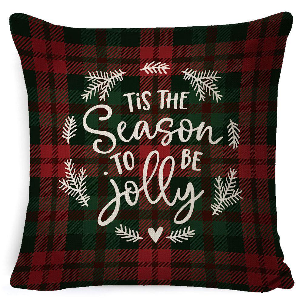 Nový vánoční povlak na polštář kostkovaný polštář domov pohovka polštář povlak na polštář dárek postel polštář
