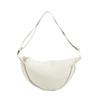 Borsa a spalla da donna casual tinta unita a forma di raviolo, semplice, in nylon, grande capacità, per viaggi all'aperto, pendolarismo, borsa a tracolla, borsa in tela da portare sotto l'ascella