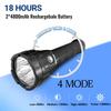 Wurkkos Potápěčská svítilna DL70 LED Vodotěsná 13000LM Potápěčská svítilna XHP50.2 Přijímá 4 LED Podvodní světlo Použitelné až do 100M pod vodou