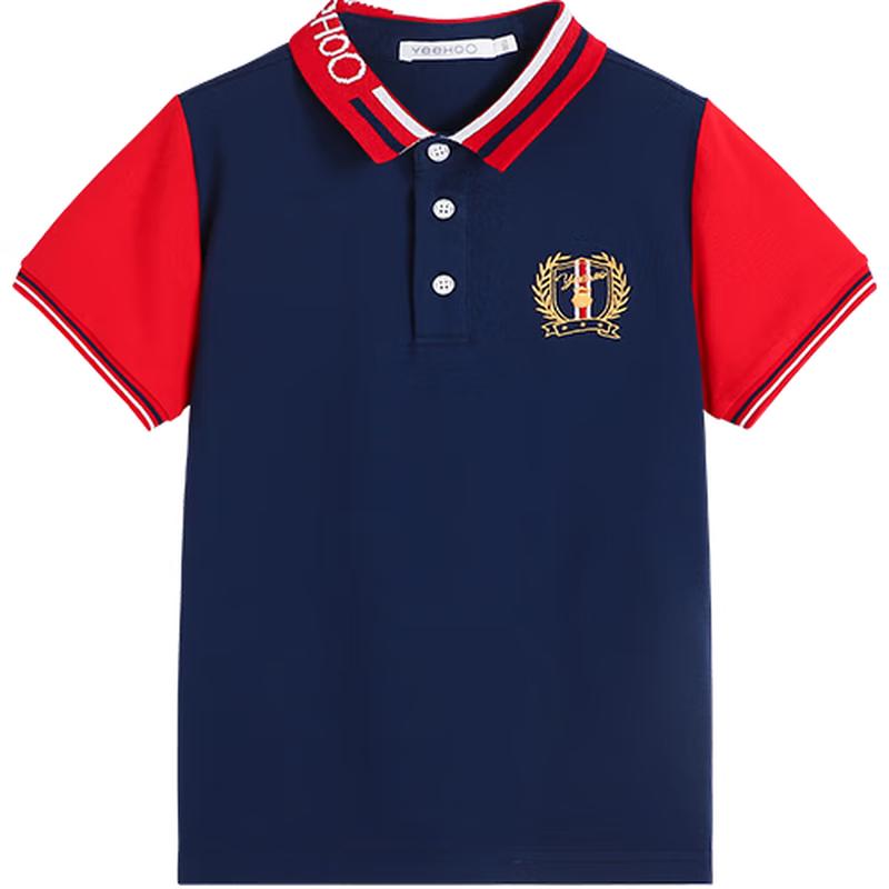 YEEHOO Boys' Cooling Antibacterial Polo T-Shirt