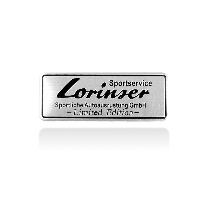 

Стайлинг автомобиля 3D алюминиевая эмблема Lorinser, боковая сторона кузова автомобиля, задний значок багажника, наклейка на крыло, украшение, автоаксессуары