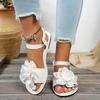 Summer Women's Floral Elastic Band Flat Sandals