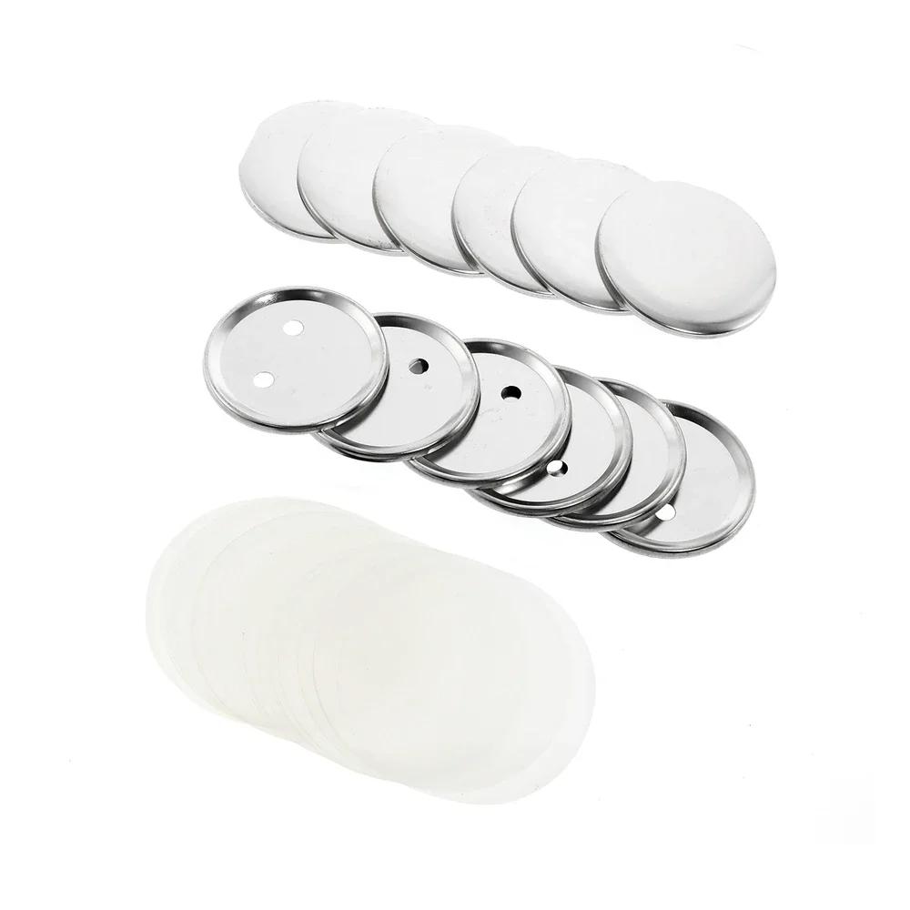 200PCS Metal Blank Badge Pin Button Maker Parts 25/32/37/44mm for DIY Pin Badge Maker DIY Pin Badge Maker Parts Supplies