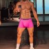Men's Sexy Mesh Butt-Lifting Low-Rise High-Cut Briefs (BS834)
