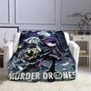 MurderDrones Kreslený Tištěný Nástěnný Dekor Umělecký Tisk Teplá a Měkká Deka Ložní Prádlo Pohodlná Cubre Cama Perfektní Dárek k Narozeninám pro