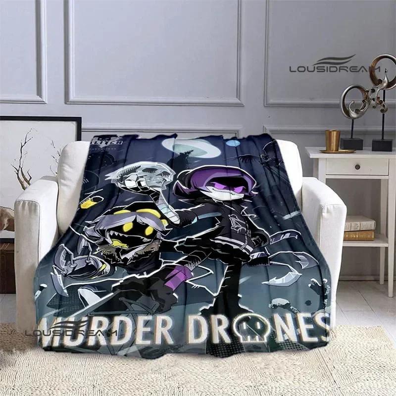 MurderDrones Kreslený Tištěný Nástěnný Dekor Umělecký Tisk Teplá a Měkká Deka Ložní Prádlo Pohodlná Cubre Cama Perfektní Dárek k Narozeninám pro