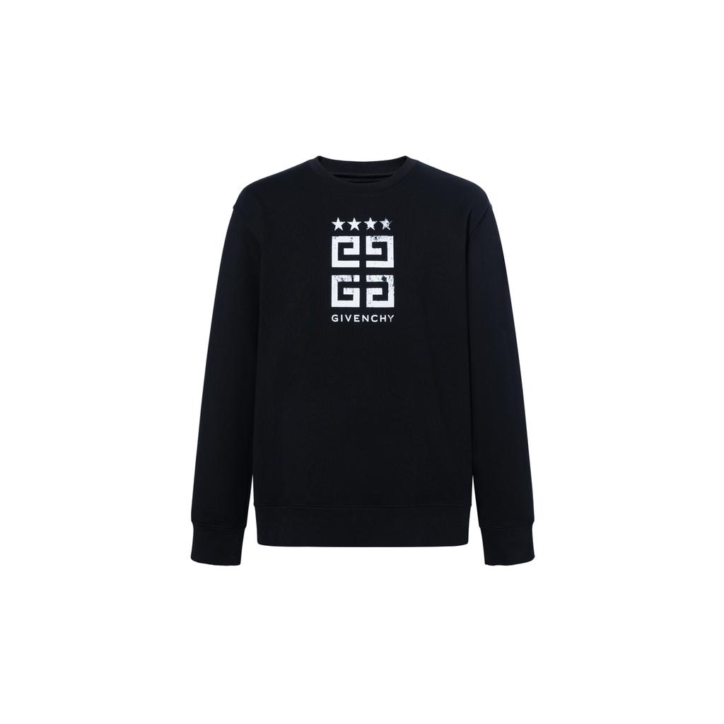 Givenchy Logo Printed Crewneck Sweatshirt BMJ0HA3YEL-001