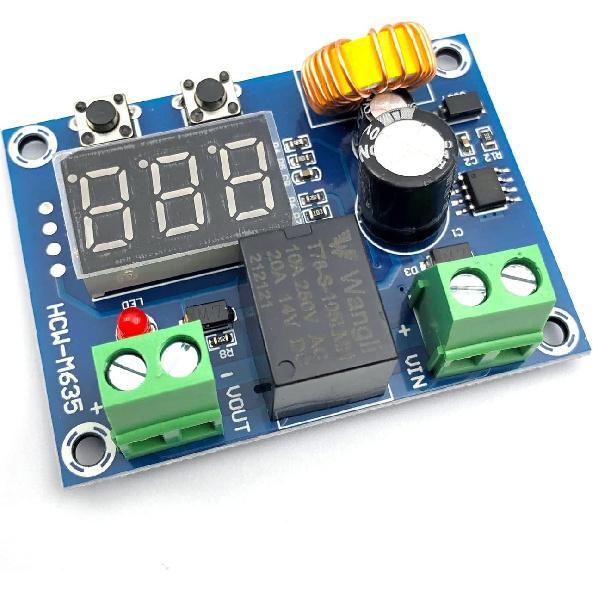 FainWan 2pcs DC 12V-36V Voltage Protection Module Digital Low Voltage Protector Disconnect Switch Over Discharge Protection Module