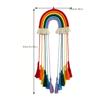1 Piece of Christmas Cotton Rope Woven Rainbow Wall Decoration, Creative Bedroom Pendant, Homestay Decoration Pendant