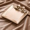 Decorative Bow Resin Jewelry Tray Matte Gold Ring Dish Trinket Holder Vintage Style Storage Organizer for Rings Earrings Necklaces Hairpins Gift
