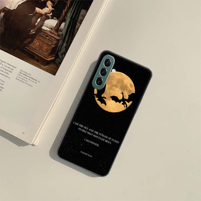 F-Fourth W-Wing Dragon Phone Case for Samsung A54 A14 A24 A34 A17 A37 A57 A55 A35 A25 A15 A07 A05S A04S A12 A22 A32 A52S A72 Gal