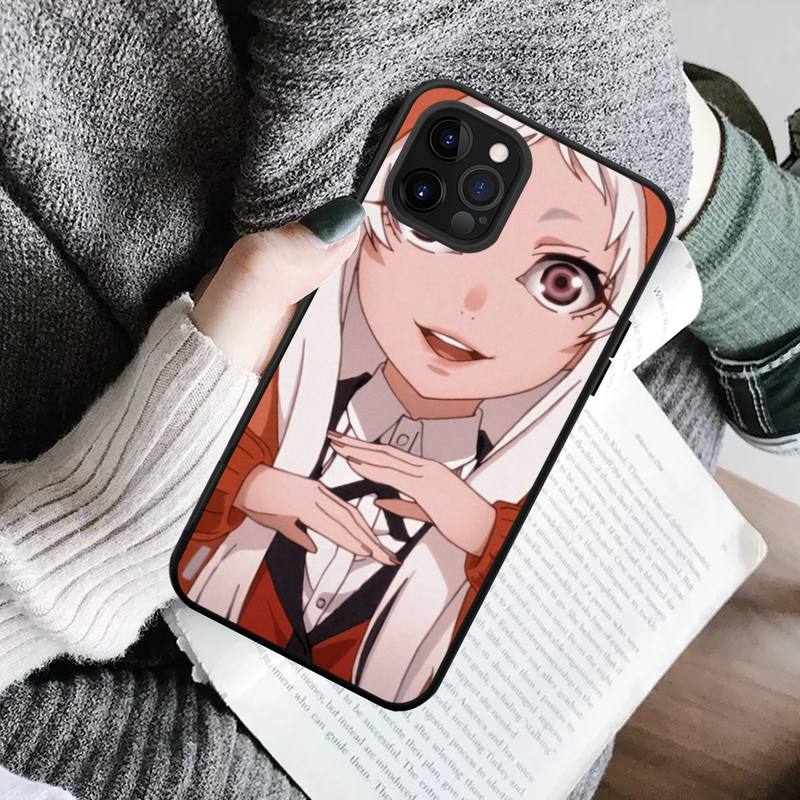 

YNDFCNB Безумное волнение аниме Kakegurui Руна Чехол для телефона для iPhone 11 12 13 Mini Pro Max 8 7 6 6S Plus X 5 SE 2020 XR XS Чехол 13 Pro Max