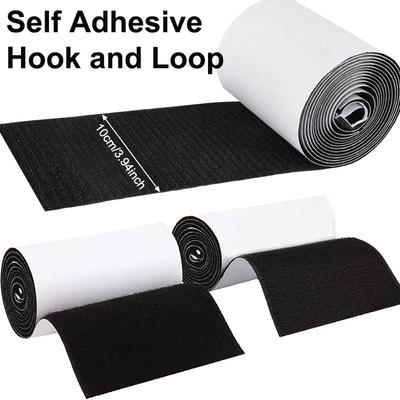 1Meter Self-Adhesive Hook and Loop Fastener Tape 10cm Nylon Double Sided Hook Loop Straps Carpet Anti Slip Rug Gripper for Home