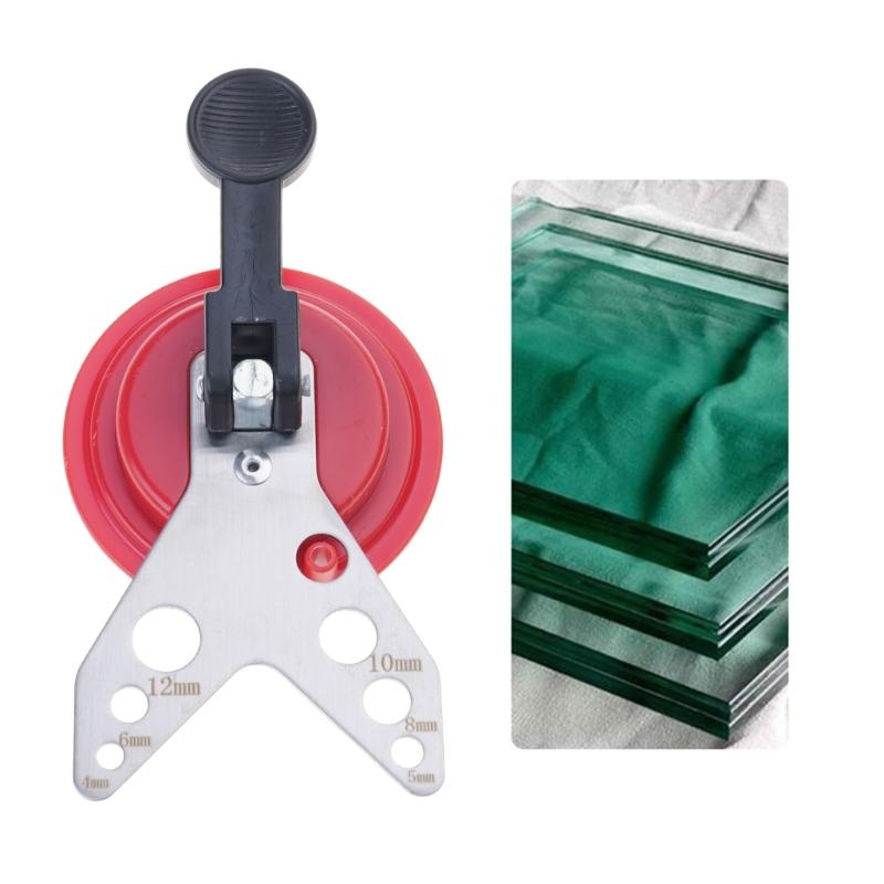 Guida di perforazione efficiente per granito e piastrelle con base a ventosa, strumento di posizionamento per la creazione di fori sicura e precisa