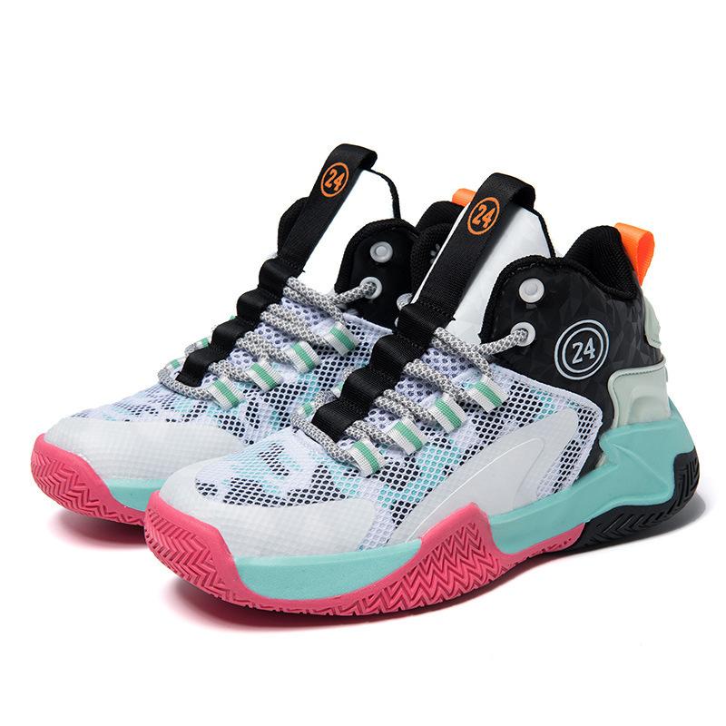 Children's Basketball Shoes for Summer New Style Boys' Sports Shoes for Large Children's Mesh Breathable Running Shoes for Boys' Sneakers